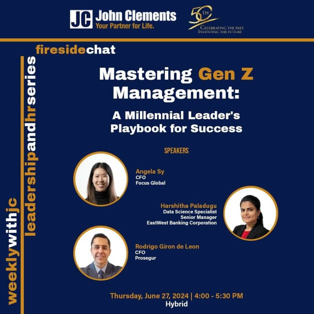 event poster for session on Managing Generation Z in the Workplace