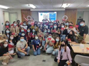 John Clements Consultants employees posing for a group photo at the First Aid Training.