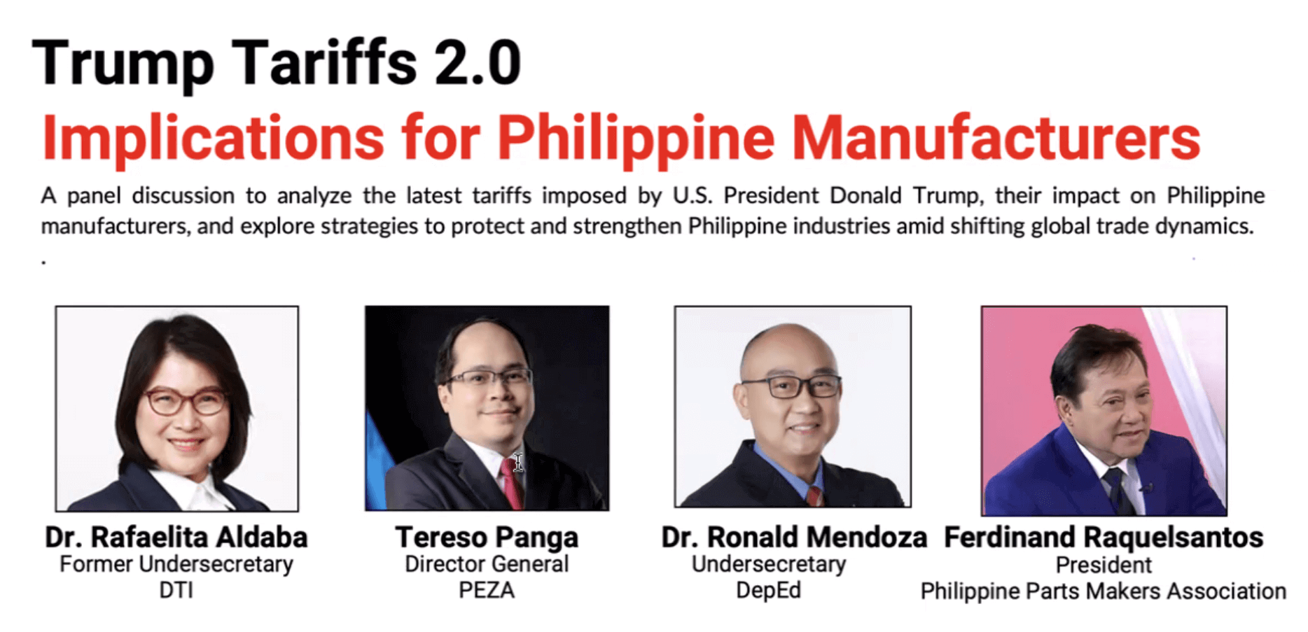 Trump Tariffs' Impact on Philippine Manufacturers | John Clements ...