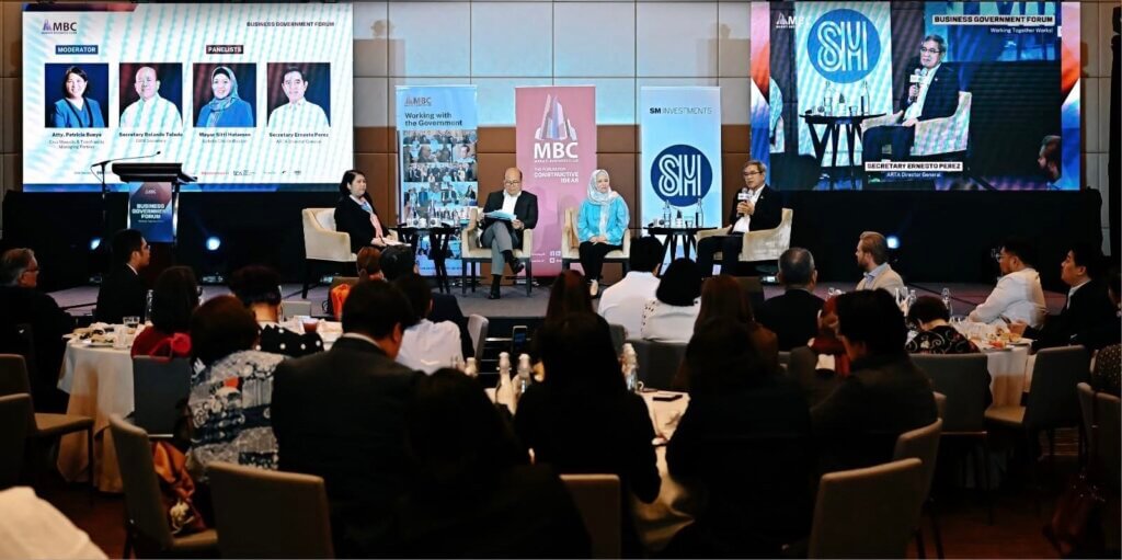 Leaders discussing transparency at the Makati Business Club 2026 Business-Government Forum