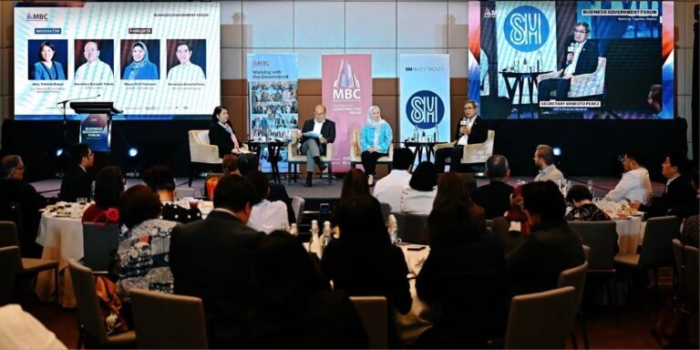 Leaders discussing transparency at the Makati Business Club 2026 Business-Government Forum