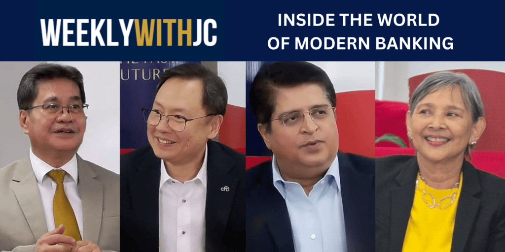Philippine banking leaders discussing resilience, digital transformation, and innovation during Weekly with JC session