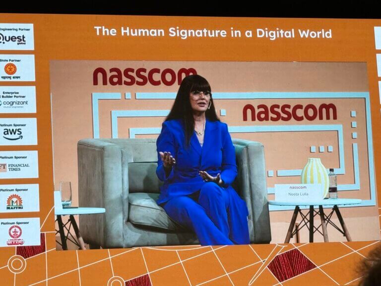 NTLF 2026 discussing AI, human creativity, and cybersecurity—NASSCOM leadership insights 2026