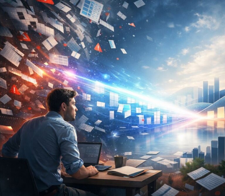 AI and data analysis transforming spreadsheets into clear insights