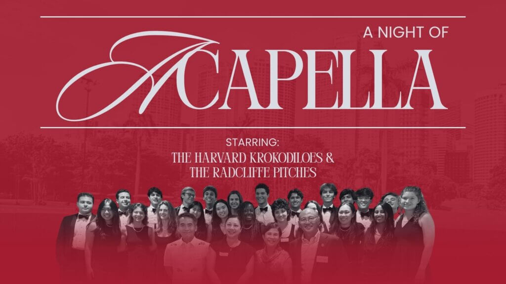 Harvard a capella groups performing live in Makati