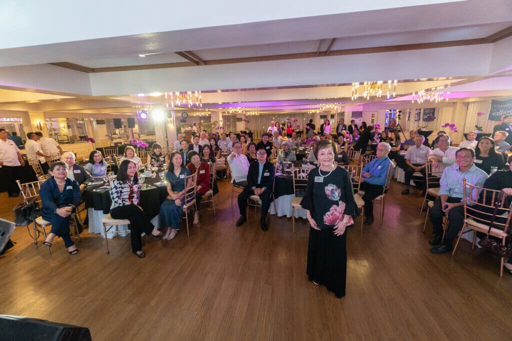 Kellogg alums gathered at a tribute dinner honoring Tita Isabel Juan in Manila