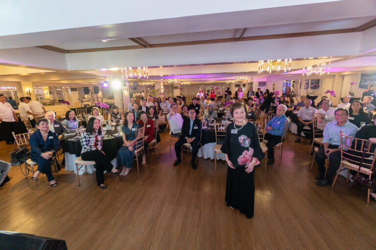 Kellogg alums gathered at a tribute dinner honoring Tita Isabel Juan in Manila