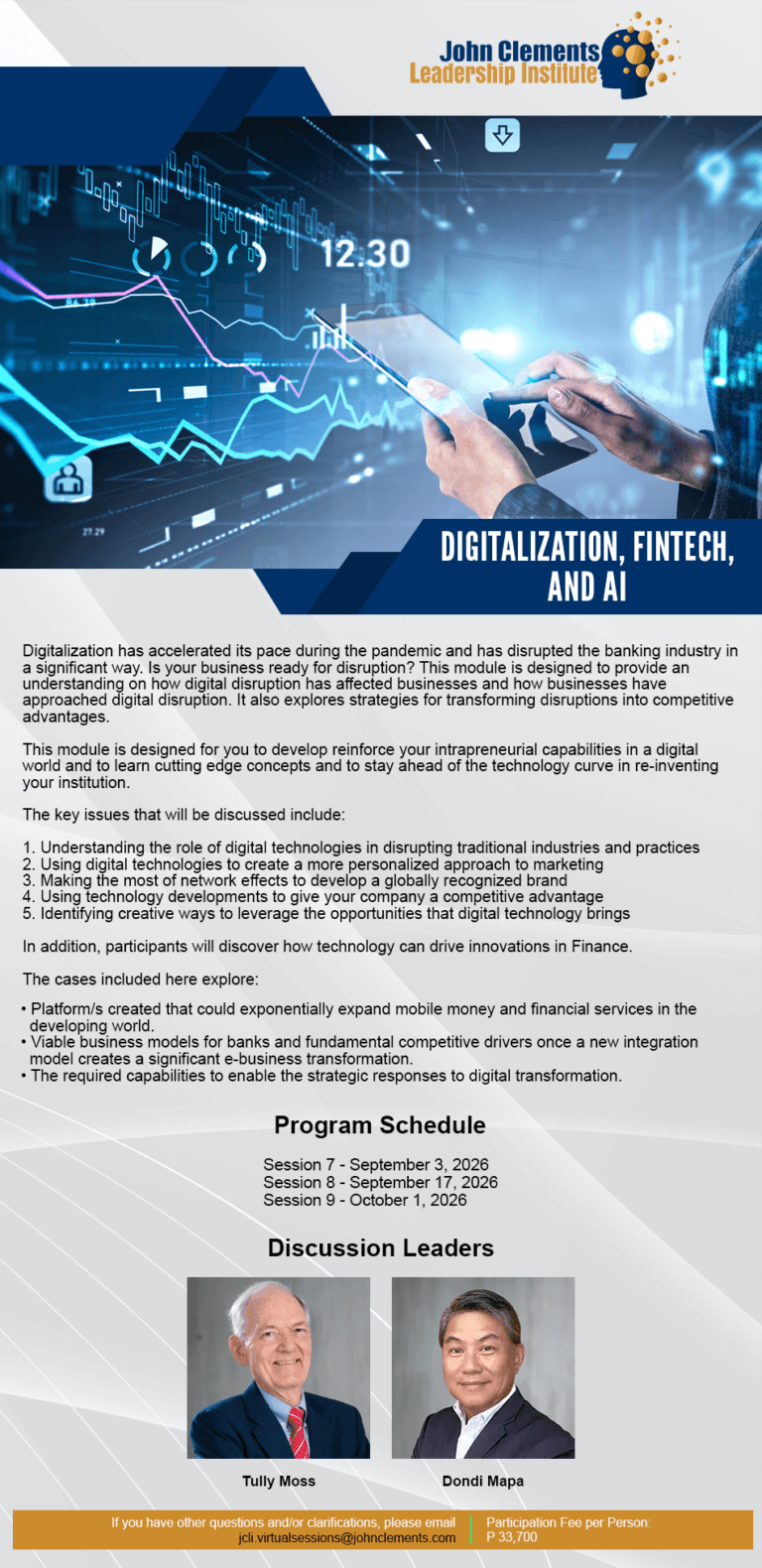 Digitalization, Fintech, and AI