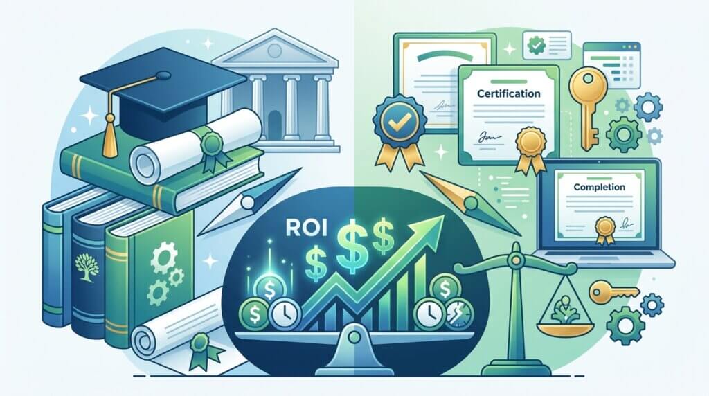 degree vs certification