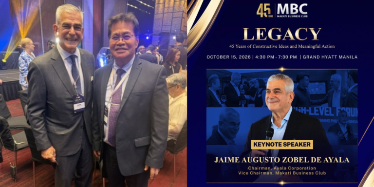 Makati Business Club 45th anniversary celebration at Grand Hyatt Manila featuring business leaders and stakeholders